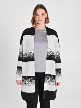 Cardigan Curvy Black & White