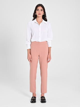 Pantaloni Straight Rosa