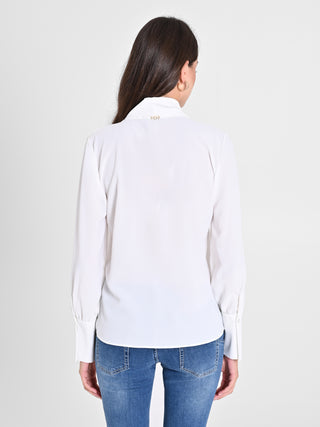 Blusa Bianca maniche Lunghe
