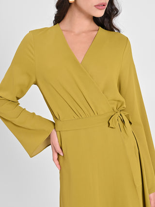 Abito Chemisier Verde Olio