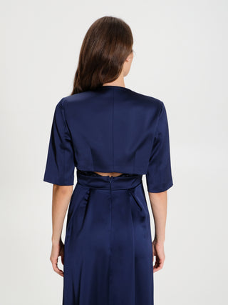 Coprispalle Aperto in Raso