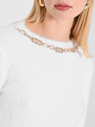 Maglioncino Bianco Chain RR