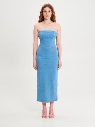 Abito in Denim Chiaro