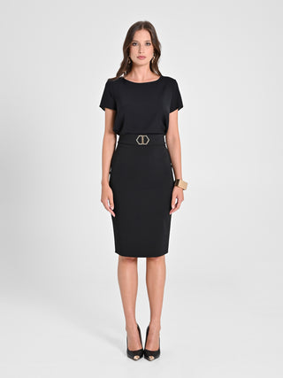 Gonna Nera con Fibbia