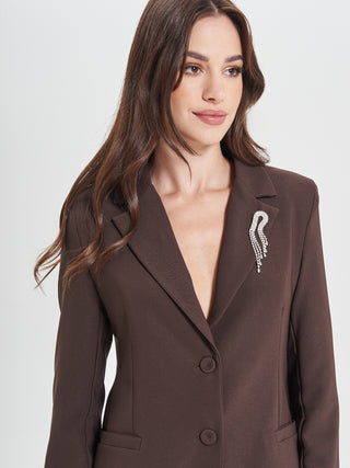 Giacca Marrone in Cadi Operato