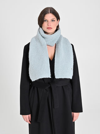 Sciarpa Treccia Azzurra