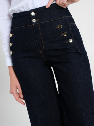 Jeans Palazzo Marinière