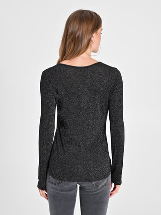 Maglia in Lurex Nera