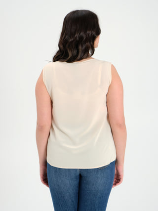 Blusa Curvy con Fiore