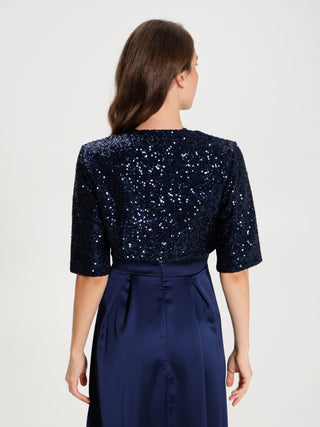 Coprispalle Aperto in Paillettes