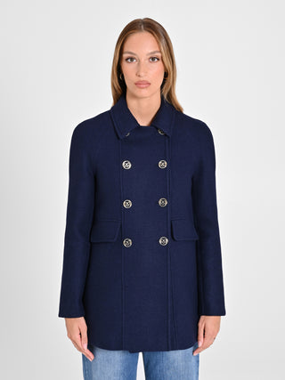 Cappotto Doppiopetto Blu