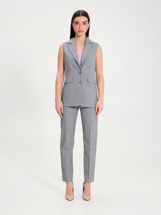 Gilet Gessato 2 Bottoni