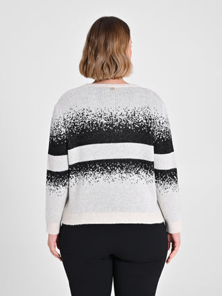 Maglione Curvy Black & White