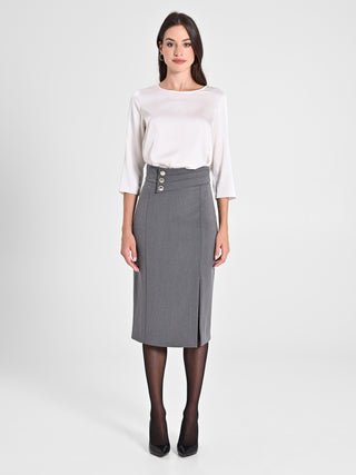 Gonna Tubino Grigio mélange