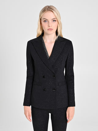 Giacca Glitter Nera