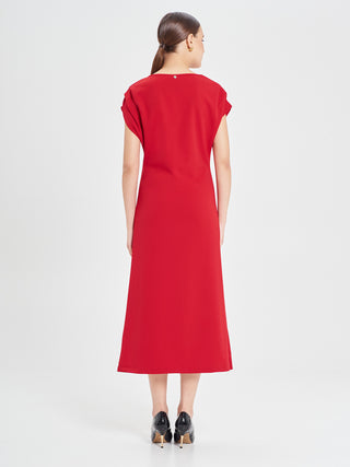 Abito Midi Total Rouge