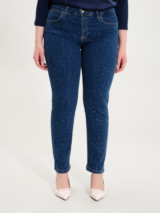 Jeans Curvy Strass