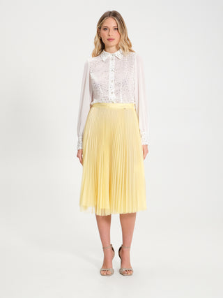 Gonna plissé a Ruota in Tulle