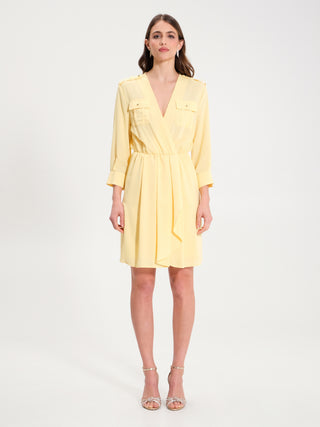 Abito Chemisier Utility Giallo Chiaro
