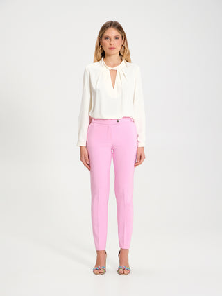 Pantaloni Skinny in Tessuto Tecnico