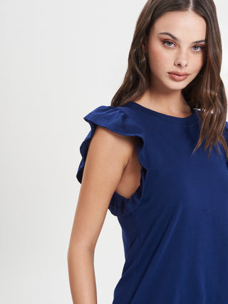 T-shirt con Alette Blu