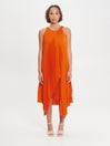 Abito Plissé Arancione