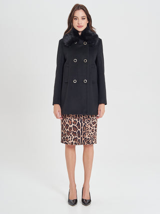 Cappotto Nero Doppiopetto