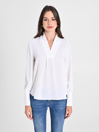 Blusa Bianca maniche Lunghe
