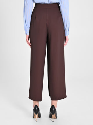 Pantaloni con Pannello color Melanzana