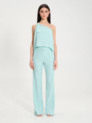 Pantaloni Fluidi con Cintura