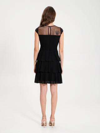 Abito Balzine in Georgette con Pizzo