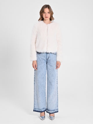 Giacca Corta effetto Pelliccia