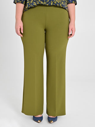 Pantaloni Curvy Verde Muschio