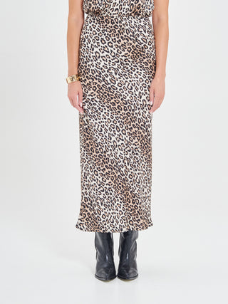 Gonna in Viscosa Animalier