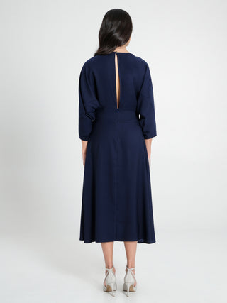 Abito Midi con Maniche Kimono