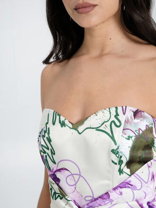 Top Bustier stampa Floreale