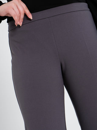 Pantaloni Curvy Grigio Scuro