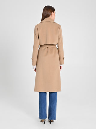 Cappotto Trasformabile Tre-In-Uno color Cammello