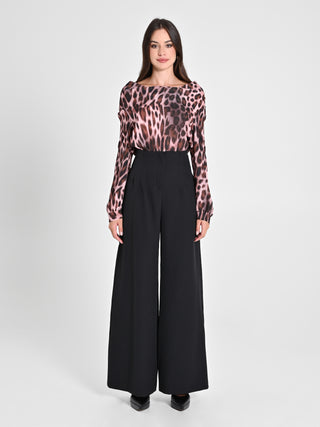 Pantaloni Wide Leg Neri