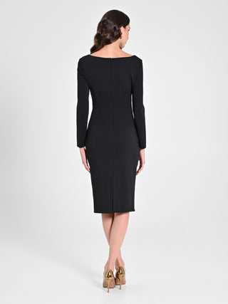 Tubino Nero con Scollo Squadrato