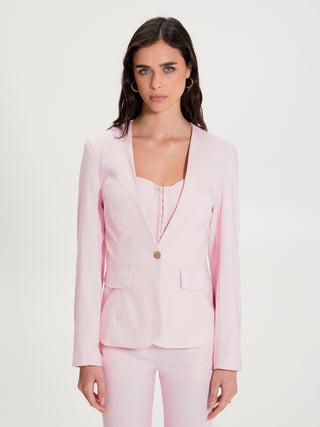 Giacca Monobottone in Gabardina