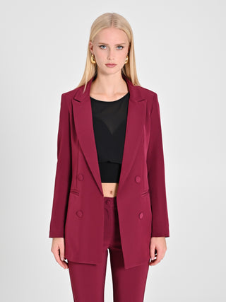 Giacca Doppiopetto Bordeaux
