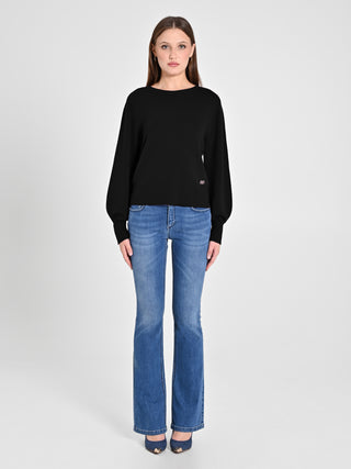 Maglioncino Lana Merino Extrafine Nero