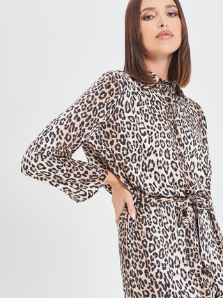 Chemisier in Viscosa Animalier