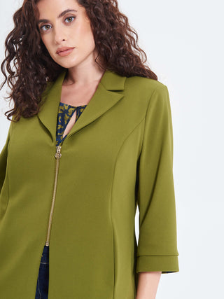 Giacca Curvy Verde Muschio