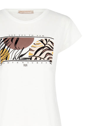 T-shirt in Cotone con Stampa