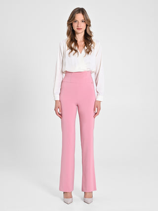 Pantaloni Flared Rosa Antico