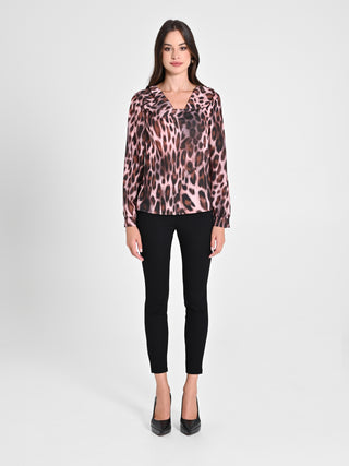 Blusa Pink Animalier