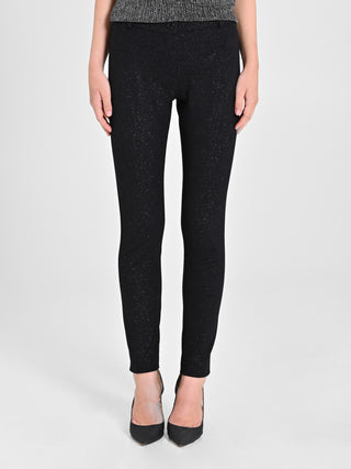 Pantaloni Glitter Neri