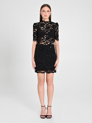 Gonna Pizzo & Velluto